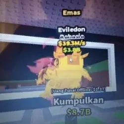 GOLD EVILEDON 39,3M S (Секретный персонаж) — Roblox, лот №230620