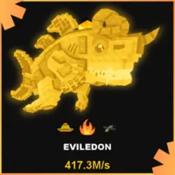 Gold Eviledon 417.3M s (Секретный персонаж) — Roblox, лот №230621