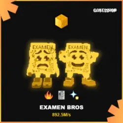 Gold Examen Bros 892.5M s (Секретный персонаж) — Roblox, лот №230625