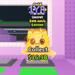 Gold Flancito 68.4 M s (4 TRAITS) (1YR TRAIT) (Секретный пе… — Roblox, лот №230633