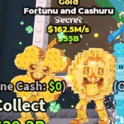 Gold Fortunu and Cashuru 162.5M s (Секретный персонаж) — Roblox, лот №230641