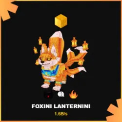 Gold Foxini Lanternini 1.6B s (Секретный персонаж) — Roblox, лот №230647