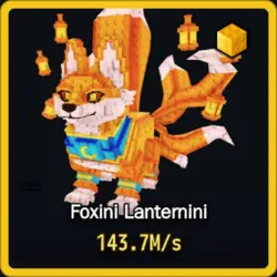 Gold Foxini Lanternini 143.7M s (Секретный персонаж) — Roblox, лот №230648
