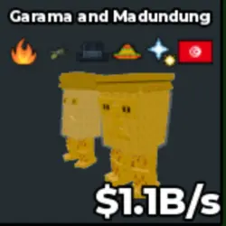 Gold Garama and Madundung 1.1B s KN05 (Секретный персонаж) — Roblox, лот №230686