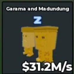 Gold Garama and Madundung 31.2M s Rare Z Sleepy Trait Ahyar… — Roblox, лот №230693
