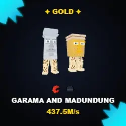Gold Garama and Madundung 437.5M s (Секретный персонаж) — Roblox, лот №230697