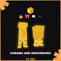 Gold Garama and Madundung 937.5M s (Секретный персонаж) — Roblox, лот №230722