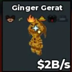 Gold Ginger Gerat 2B s Clean Trait Ahyar (Секретный персона… — Roblox, лот №230735