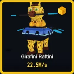 Gold Girafini Raftini 22.5M s (Секретный персонаж) — Roblox, лот №230742