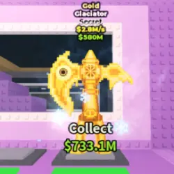 Gold Glaciator 2.8 M s (Секретный персонаж) — Roblox, лот №230744