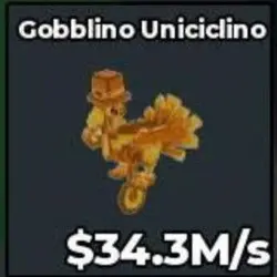 Gold Gobblino Uniciclino 34.3 M s - Quick (Секретный персон… — Roblox, лот №230749