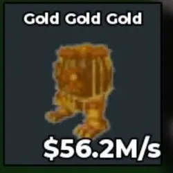 Gold Gold Gold with Gold Mutation 56.2M s (Секретный персон… — Roblox, лот №230832