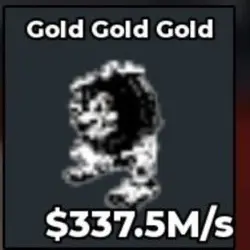 Gold Gold Gold YinYang 337.5M s (Секретный персонаж) — Roblox, лот №230833