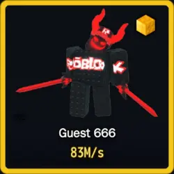 Gold Guest 666 83M s (Секретный персонаж) — Roblox, лот №230851