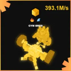 Gold Gym Bros 393.1M s #Bas (Секретный персонаж) — Roblox, лот №230852