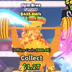 Gold Gym Bros 435.6M s (Секретный персонаж) — Roblox, лот №230853