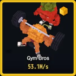 Gold Gym Bros 53.1M s (Секретный персонаж) — Roblox, лот №230854