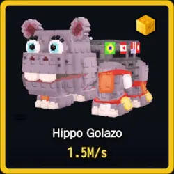Gold Hippo Golazo 1.5M s (Секретный персонаж) — Roblox, лот №230855