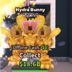 Gold Hydra Bunny 1.4B S (Bunny + Taco) #K3MP7L (Секретный п… — Roblox, лот №230878