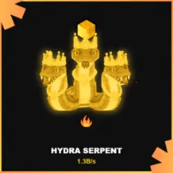 Gold Hydra Serpent 1.3B s (Секретный персонаж) — Roblox, лот №230889