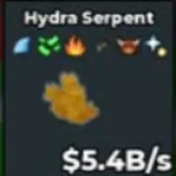 Gold Hydra Serpent 5.4B s (Секретный персонаж) — Roblox, лот №230894