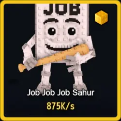 Gold Job Job Job Sahur 875K s (Секретный персонаж) — Roblox, лот №230902