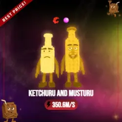 Gold Ketchuru and Musturu 350.6M s (Секретный персонаж) — Roblox, лот №230779