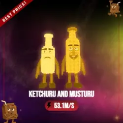 Gold Ketchuru and Musturu 53.1M s (Секретный персонаж) — Roblox, лот №230784