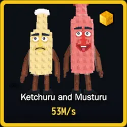 Gold Ketchuru and Musturu 53M s (Секретный персонаж) — Roblox, лот №230786