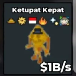 Gold Ketupat Kepat 1 B S (Секретный персонаж) — Roblox, лот №230801
