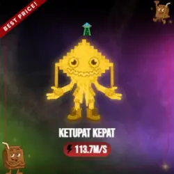Gold Ketupat Kepat 113.7M s (Секретный персонаж) — Roblox, лот №230811