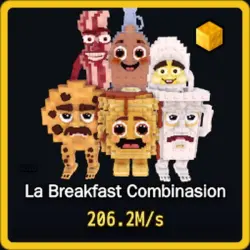 Gold La Breakfast Combinasion 206.2M s (Секретный персонаж) — Roblox, лот №230972