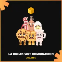 Gold La Breakfast Combinasion 206.2M s (Секретный персонаж) — Roblox, лот №230974