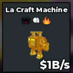 Gold La Craft Machine (f01898) (Секретный персонаж) — Roblox, лот №230983
