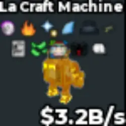 Gold La craft Machine 3.2B s KEN3 (Секретный персонаж) — Roblox, лот №231004