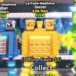 Gold LA Fuse Machine 118.7M S #D7ZR4M (Секретный персонаж) — Roblox, лот №230933