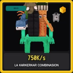 Gold La Karkerkar Combinasion 750K s (Секретный персонаж) — Roblox, лот №230969
