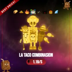 Gold La Taco Combinasion 1.1B s Pumpkin Trait (Секретный пе… — Roblox, лот №231050