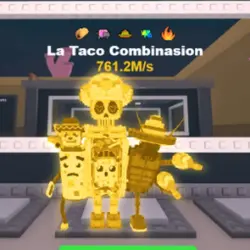 Gold La Taco Combinasion 761.2M s Taco, Nyan, Sombrero, Gli… — Roblox, лот №231058