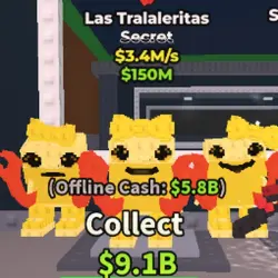 Gold Las Tralaleritas 3.4M s (Секретный персонаж) — Roblox, лот №231067