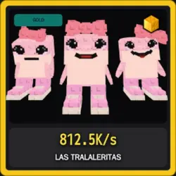 Gold Las Tralaleritas 812.5K s (Секретный персонаж) — Roblox, лот №231068