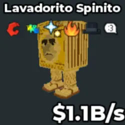 Gold Lavadorito Spinito 1.1b s (Секретный персонаж) — Roblox, лот №231075