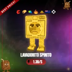 Gold Lavadorito Spinito 1.3B s (Секретный персонаж) — Roblox, лот №231078