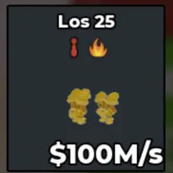Gold Los 25 100 M s (Секретный персонаж) — Roblox, лот №231098