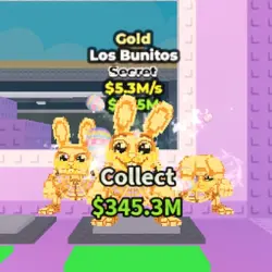 Gold Los Bunitos 5.3 M s (Секретный персонаж) — Roblox, лот №231116