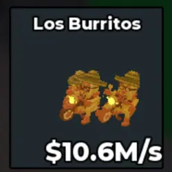 Gold Los Burritos 10.6 M s (Секретный персонаж) — Roblox, лот №231120