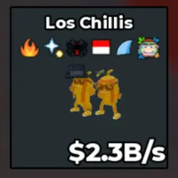Gold Los Chilis 2.3B s (Секретный персонаж) — Roblox, лот №231125
