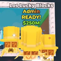 Gold Los Lucky Blocks Admin (Admin персонаж) — Roblox, лот №231147