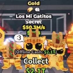 Gold Los Mi Gatitos 50.3M s Taco, :3 #BP3 (Секретный персон… — Roblox, лот №231165
