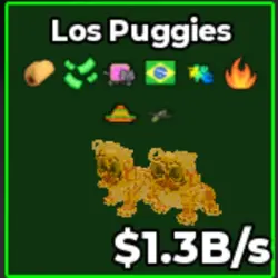 Gold Los Puggies (f02228) (Секретный персонаж) — Roblox, лот №231149